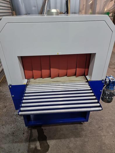 Used SEMIAUTOMATIC SHRINK WRAPPER FOR WRAPPING LARGE ITEMS, PLASTIC WRAP 