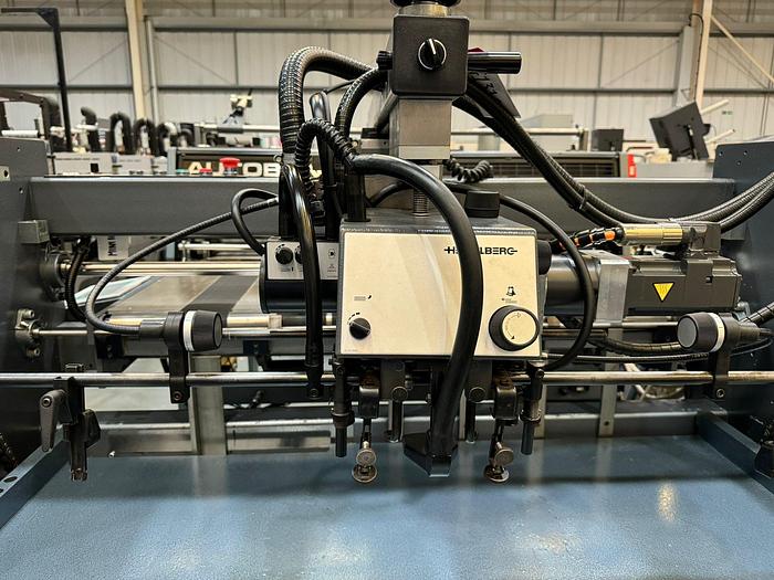 Used autobond Mini 105ths Laminator with Heidelberg Feeder