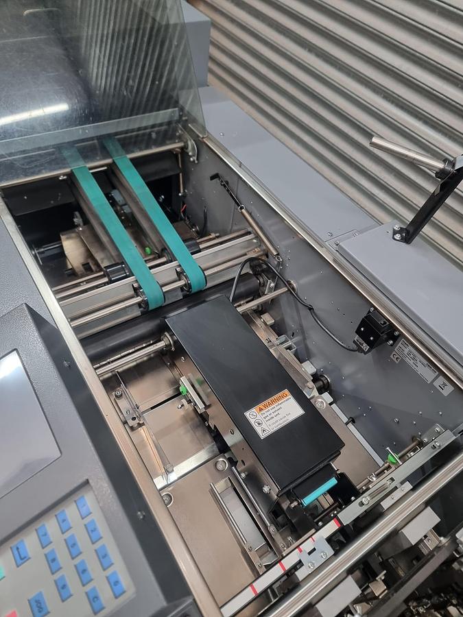 Used Duplo 5000 Digital booklet making system, Fold Stitch Trim Sheet Feeder
