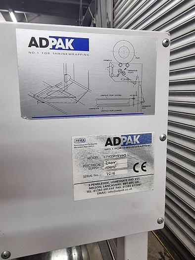 Used Adpak EFK250 Automatic L sealer shrink wrap 
