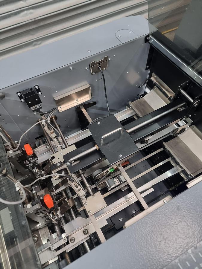 Used Duplo 5000 Digital booklet making system, Fold Stitch Trim Sheet Feeder