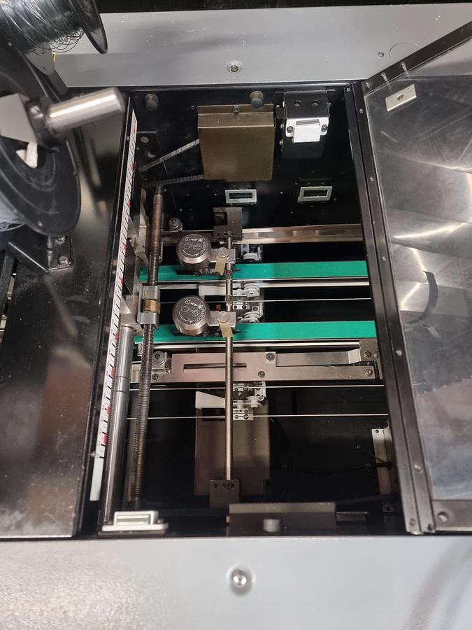 Used Duplo 20 station collator and fold stitch trim unit for booklet making 