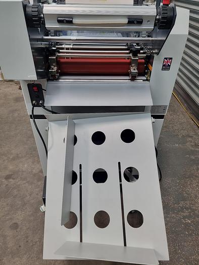 Used matrix laminator with foil, pneumatic machine