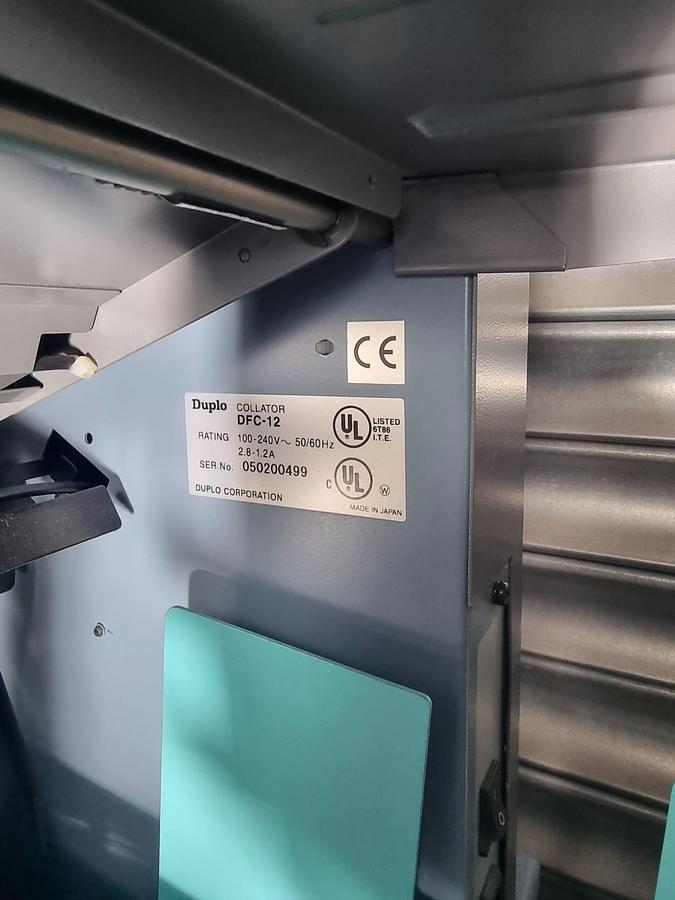 Used Duplo dfc 12 station paper collator