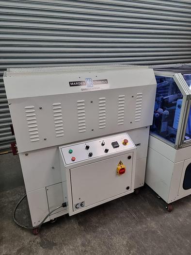 Used Marden Edwards Automatic L-Sealer with Heat Shrink Tunnel MES 700 Series with 300 Series