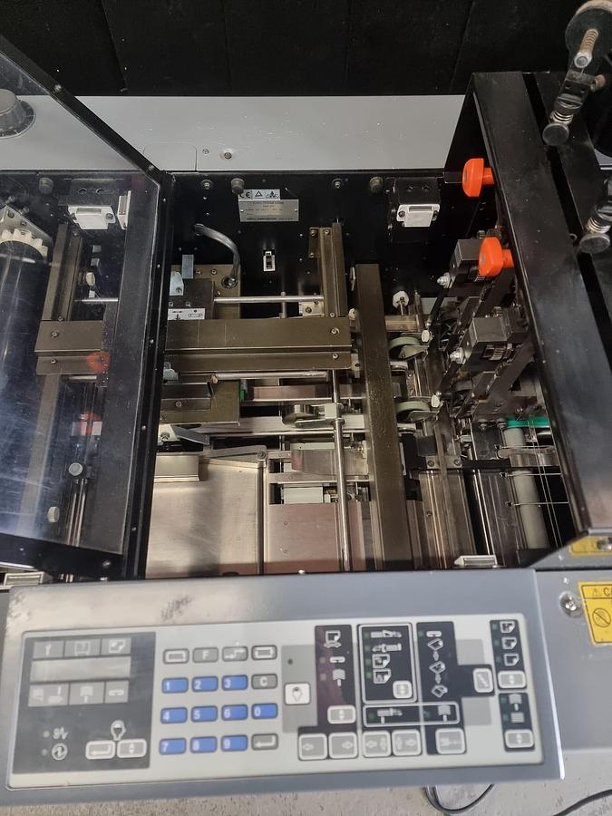 Used Duplo 20 station collator and fold stitch trim unit for booklet making 