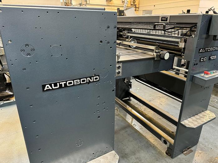 Used autobond Mini 105ths Laminator with Heidelberg Feeder