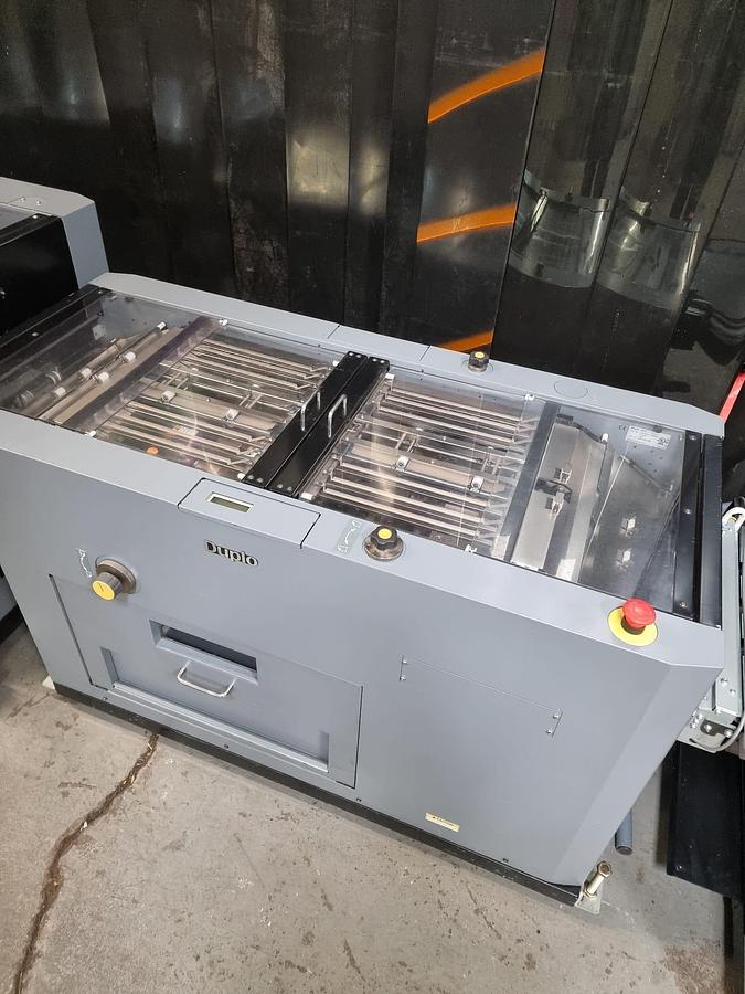 Used Duplo 5000 sheet feeder , fold , stitch , trim crease booklet maker