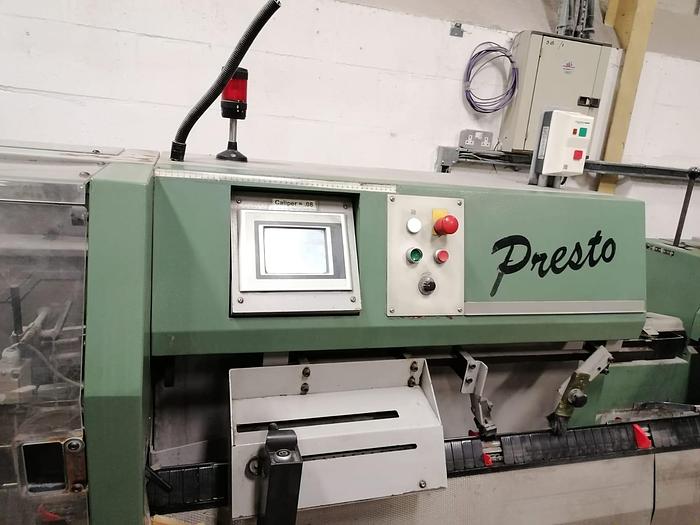 Used 2005 MULLER MARTINI PRESTO 6 Station Chain, 6 x 1555 Feeders, 1 x Cover Feeder, Presto Stitching Unit, 1522 Trimmer, Shingle Belt Delivery