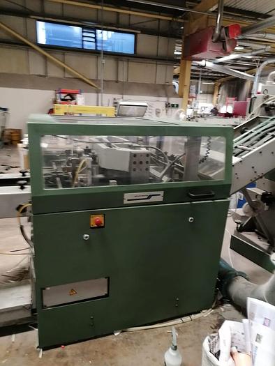Used 2005 MULLER MARTINI PRESTO 6 Station Chain, 6 x 1555 Feeders, 1 x Cover Feeder, Presto Stitching Unit, 1522 Trimmer, Shingle Belt Delivery