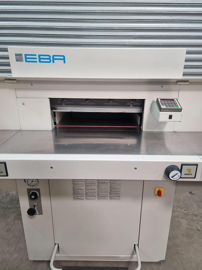 Used EBA 551 paper guillotine , digital