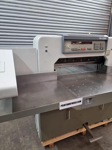 Used Polar 76EM Paper guillotine