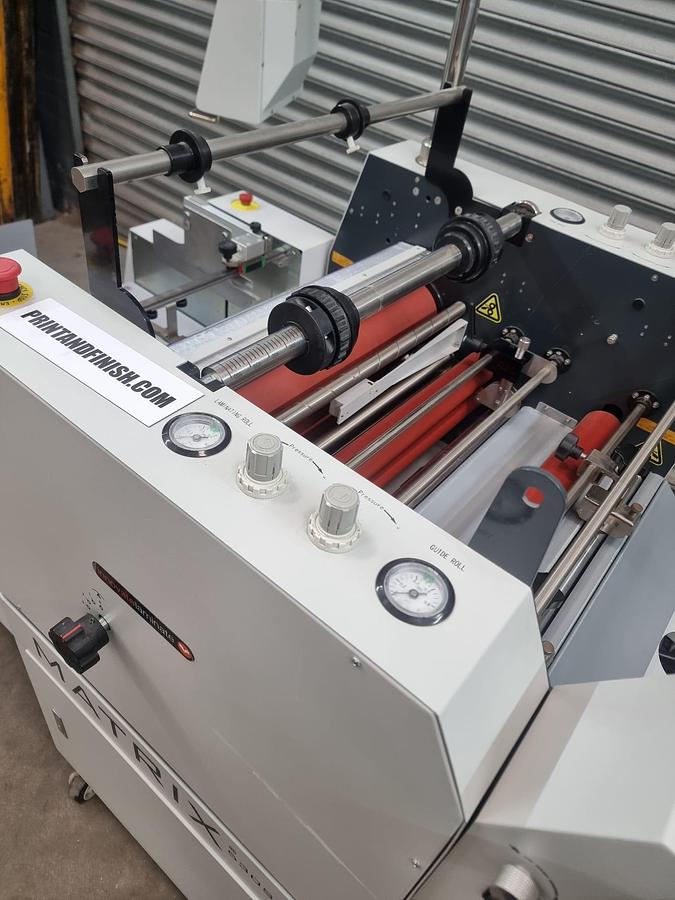 Used matrix 530 s Laminater foil Automatic omni feeder , top of the range