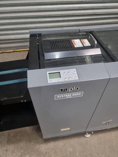 Used Duplo system 350 Crease Digital feeder, Fold, Stitch , Trim