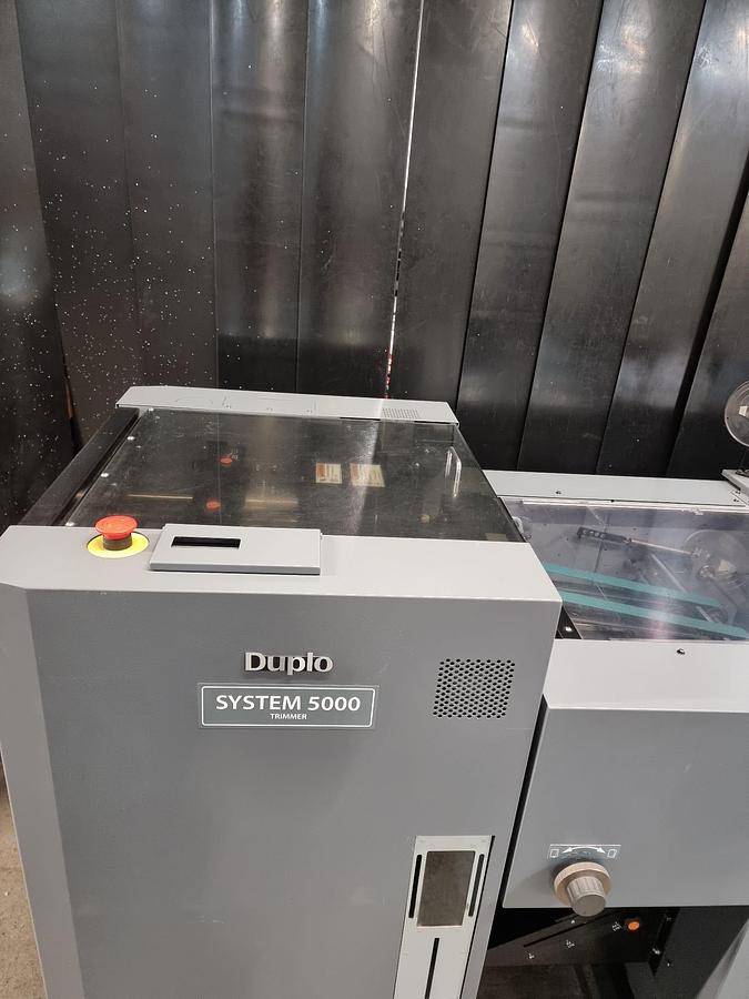 Used Duplo 5000 sheet feeder , fold , stitch , trim crease booklet maker