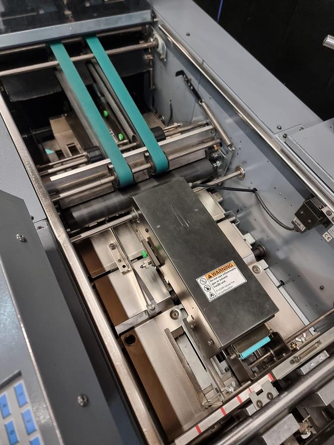 Used Duplo 5000 sheet feeder , fold , stitch , trim crease booklet maker