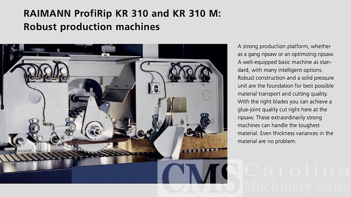 Used 2001 Raimann KM 310 US Rip Saw