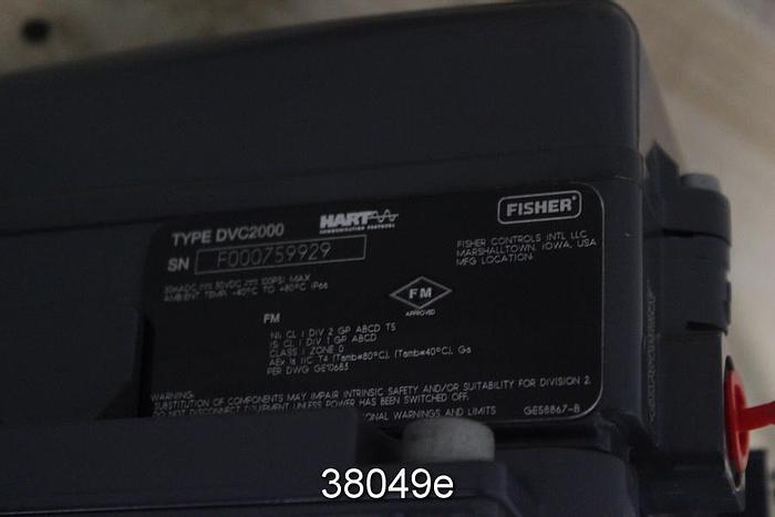 Used Fisher 1" Vee Ball Control Valve #38049