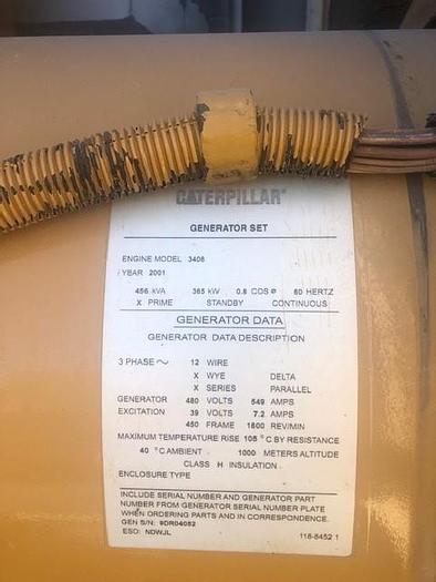 Used 2001 Caterpillar XQ400 Generator