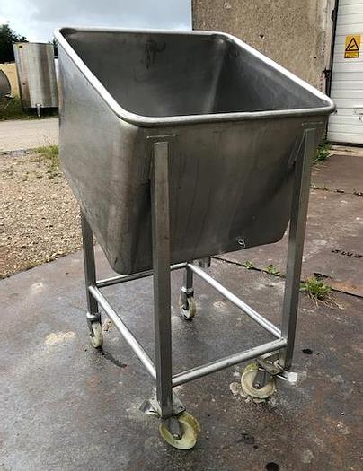 Used 150 liters rustfri tanke på hjul