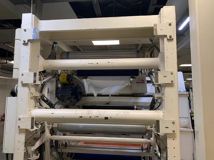 Used 66" DAVIS STANDARD TURRET UNWIND WITH FLYING SPLICE 50" OD CAPACITY - PENDING SALE