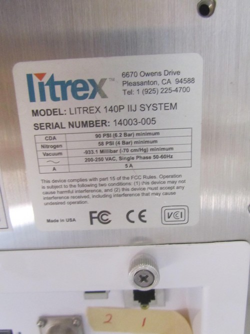 Used Litrex 140P Ink Jet system