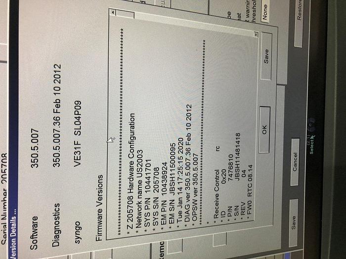 Used Siemens Acuson S1000 Ultraschallsystem mit 5 Sonden, Mitsubishi Drucker P95