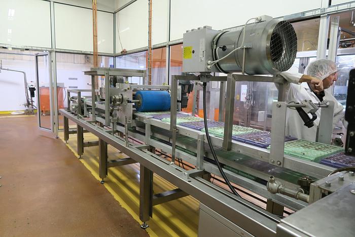 Used Aasted Frozen Cone Chocolate Moulding Line