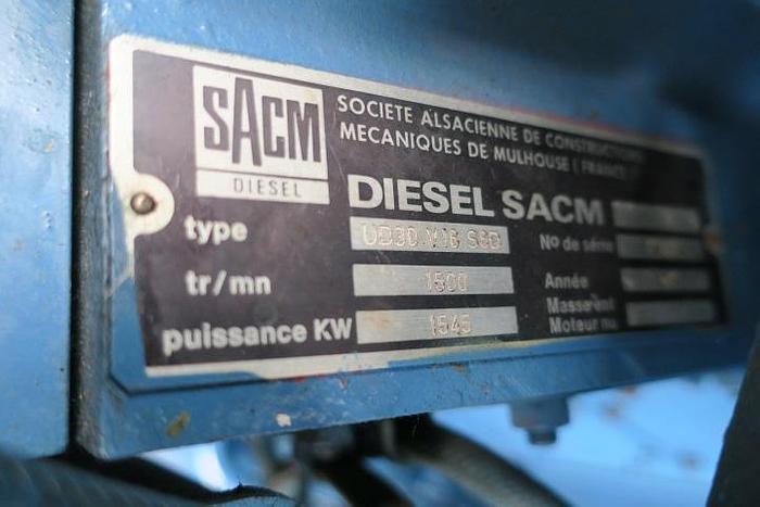 Used 1992 Wartsila UD30V16 - 1600 KVA