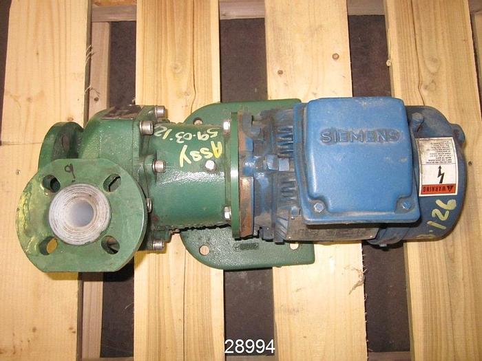 Used Ansimag KM1515A Horizontal Centrifugal Magnetic Drive Pump -1.5x1x5 #28994