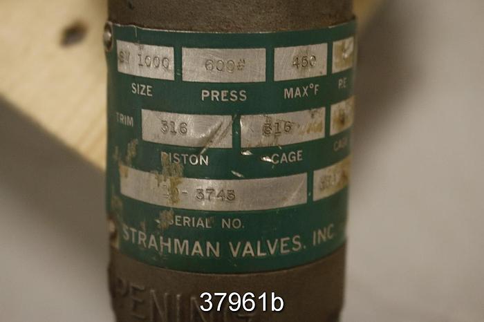 Used Strahman SV-1000 Sample Valve (1.5x1.25" NPT) #37961