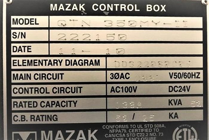 Used 2010 Mazak Nexus QTN 350MY-II/1500