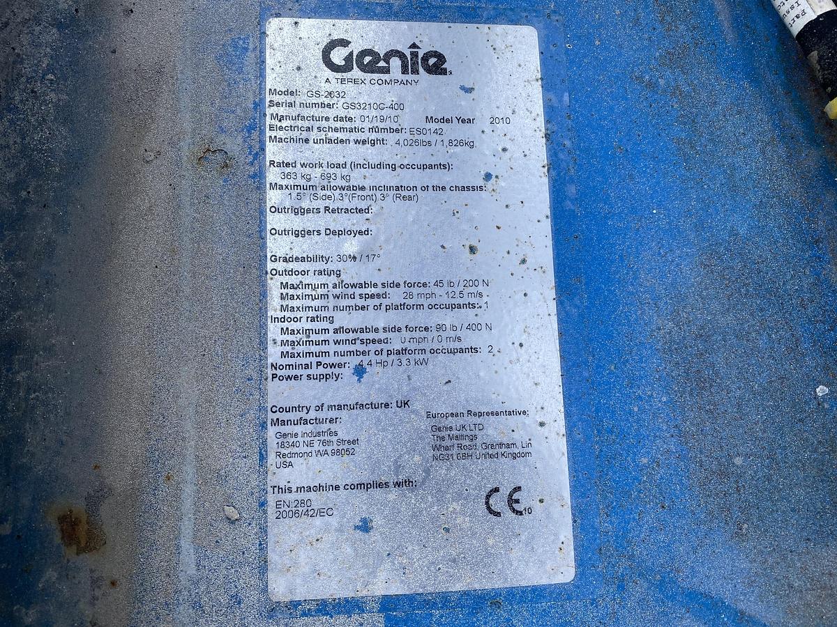 Gebruikt Genie GS2032, Schaarhoogwerker, 8 meter