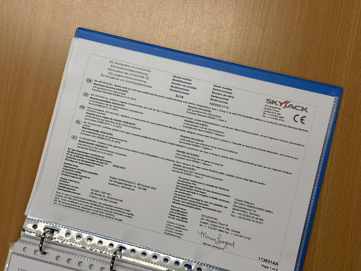 Gebruikt 2020 Skyjack Skyjack  SJ16, hoogwerker, personenlift, 6,8 meter