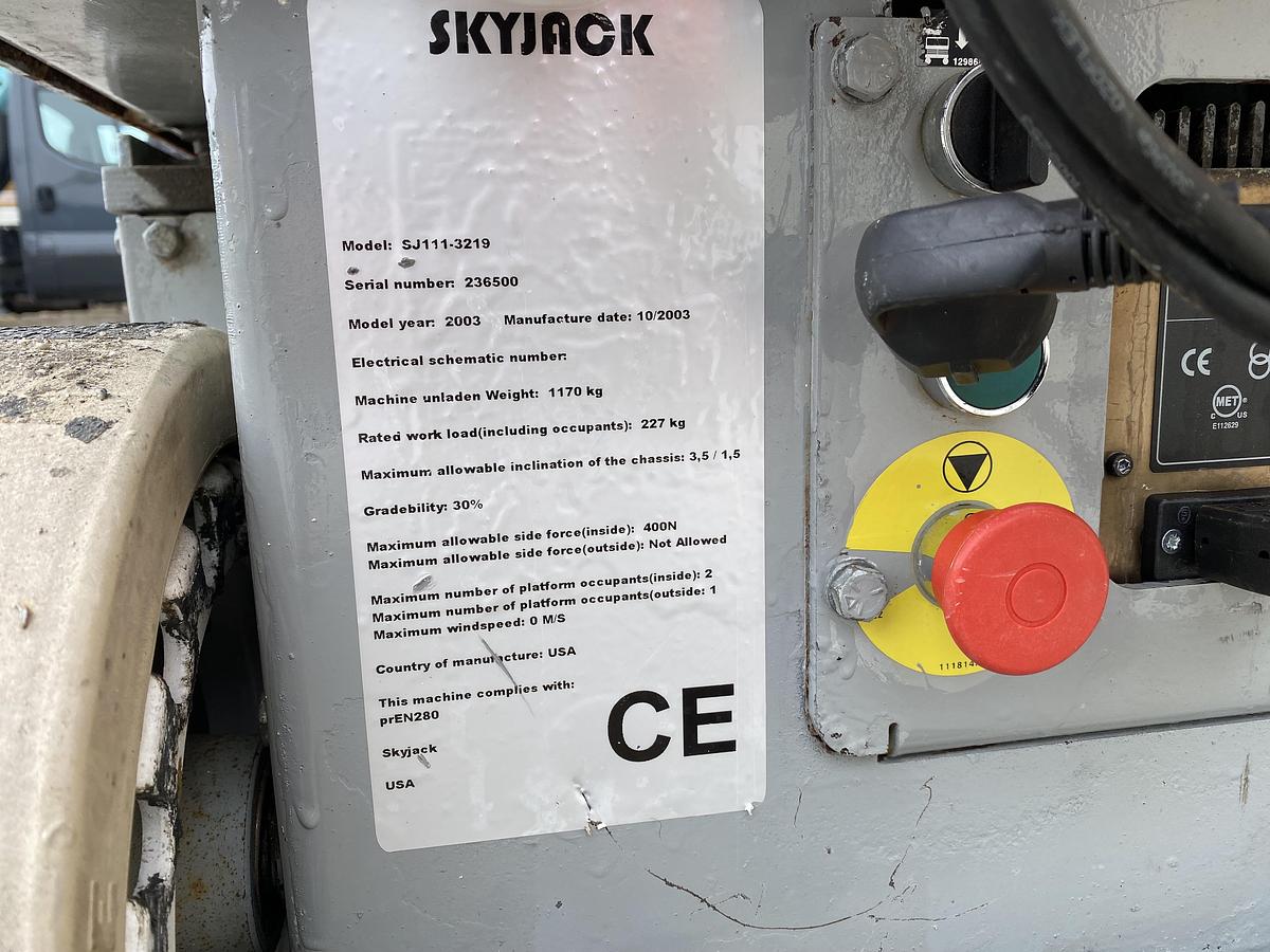 Gebruikt 2003 Skyjack SJIII-3219, Schaarhoogwerker, 8 meter