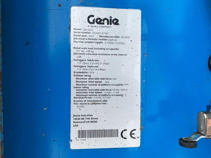 Gebruikt Genie GS 3232, Schaar Hoogwerker, 12 meter