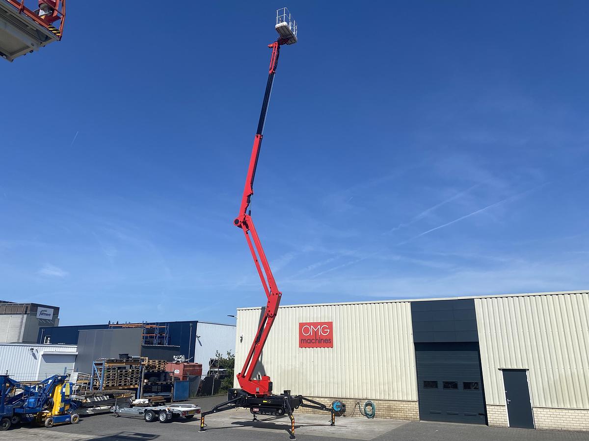 Gebruikt 2012 Platform Basket Spider 22.10, Spin hoogwerker met aanhangwagen