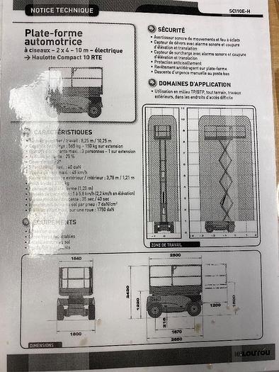 Gebruikt Haulotte Compact 10 RTE, 4x4 Schaar hoogwerker, Elektro