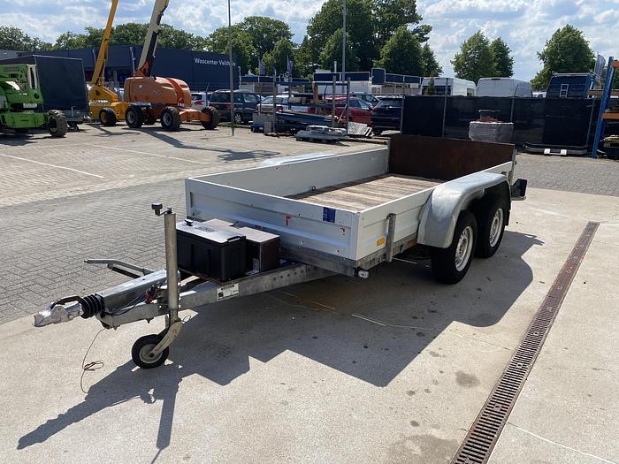 Gebruikt 2004 Humbaur Machinetransporter, Hydraulisch zakbaar, aanhangwagen