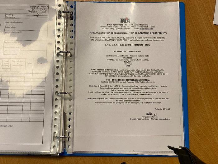 Gebruikt Faraone PK10200E, mast hoogwerker, 10 meter