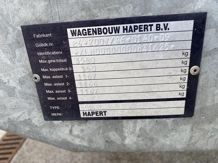 Gebruikt 2020 Hapert Indigo HT-3, Machine transporter, kantel aanhangwagen