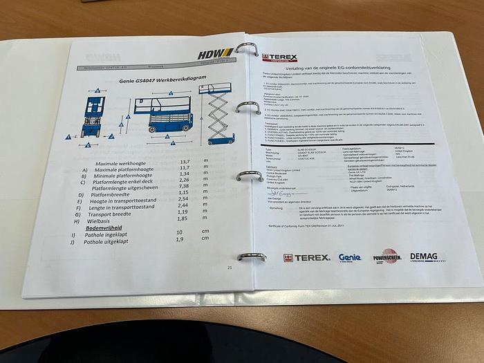 Gebruikt Genie GS 4047, Schaar hoogwerker, 14 meter