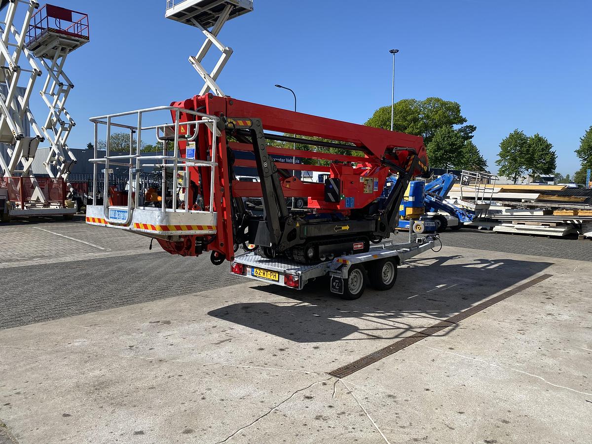 Gebruikt 2012 Platform Basket Spider 22.10, Spin hoogwerker met aanhangwagen