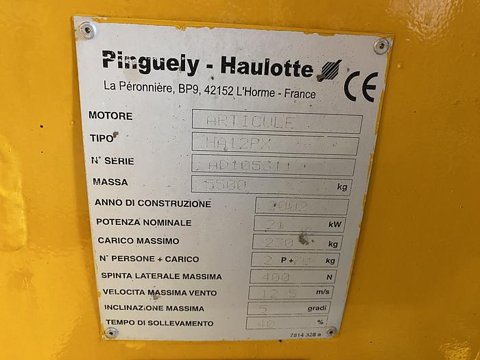 Gebruikt 2002 Haulotte HA12PX, Hoogwerker, 4x4, 12 meter