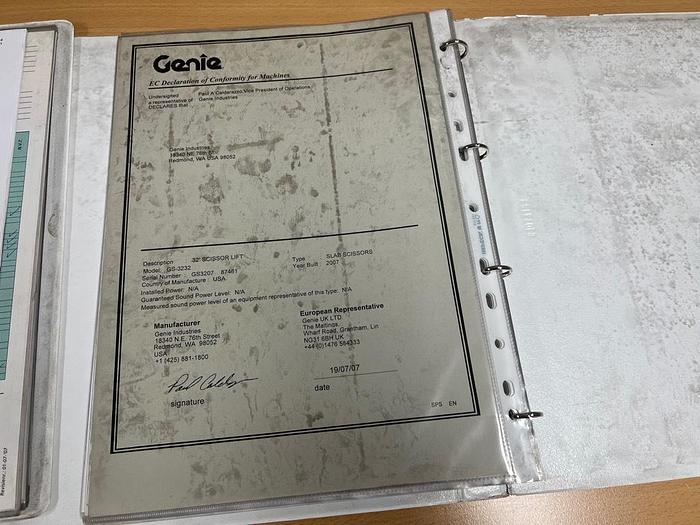 Gebruikt Genie GS 3232, Schaar Hoogwerker, 12 meter