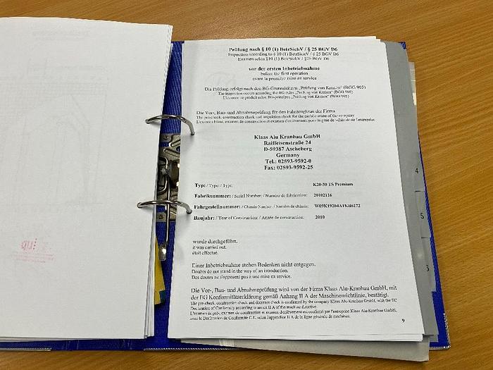 Gebruikt Klaas K20-30 TS Premium, Dakdekker bouwkraan