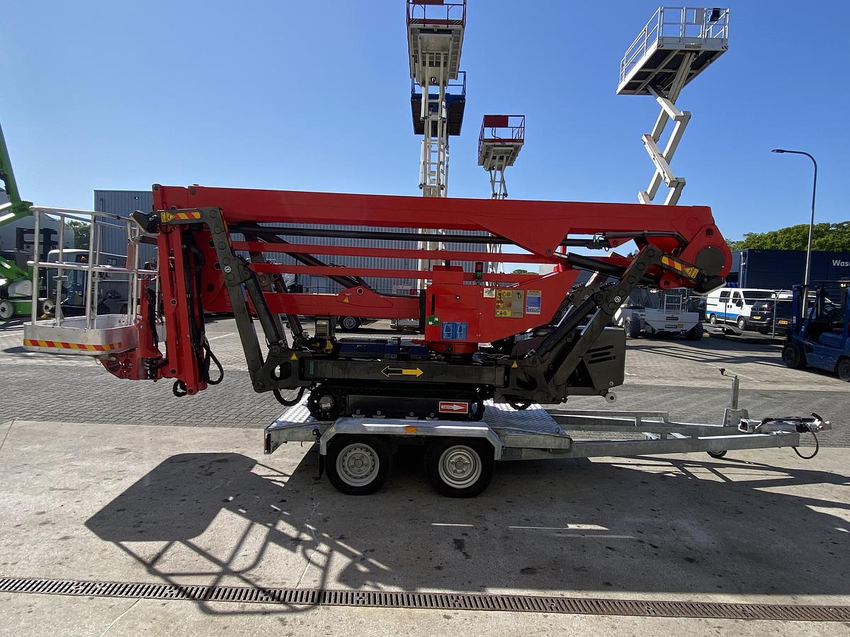 Gebruikt 2012 Platform Basket Spider 22.10, Spin hoogwerker met aanhangwagen