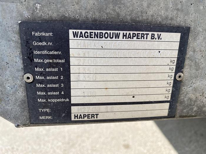Gebruikt 2005 Hapert Machine transporter