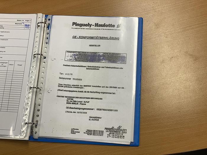 Gebruikt 2008 Haulotte H21 TX, Hoogwerker, 4x4