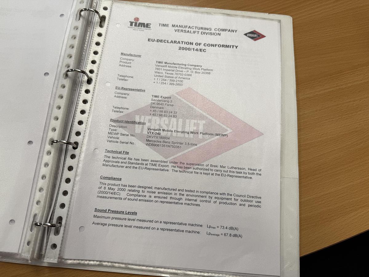 Gebruikt 2018 Versalift VTX-240, Auto hoogwerker